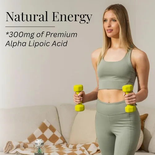Miniatura 3 de Nuray Ácido alfa lipoico 300 mg - Soporte nervioso, antioxidante, energía, reparación nerviosa, apoyo al metabolismo, 60 días, cápsulas