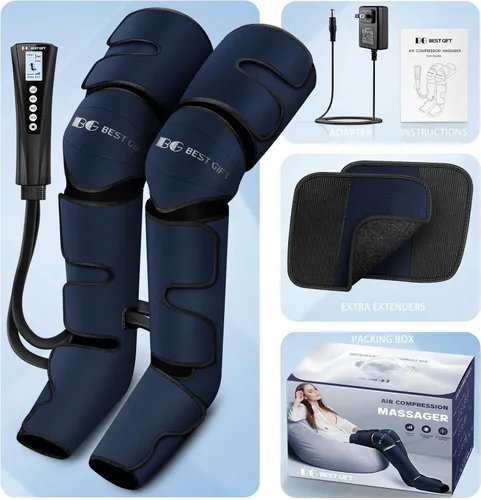 Miniatura 8 de Regalos para papá, mamá, hombres, mujeres, Navidad, Día de la Madre, Día del Padre, masajeador de compresión de aire con calor para pies, piernas