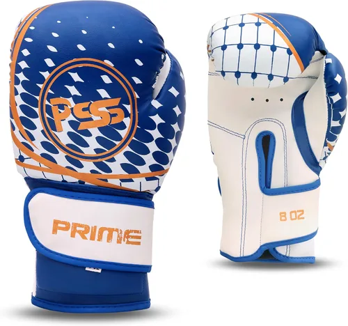 Miniatura 4 de Juego de 6 guantes de boxeo para niños, color azul, 1022 y 1113, para entrenamiento profesional, kit de accesorios para MMA Muay Thai Kickboxing, 6