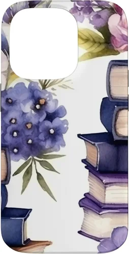 Miniatura 17 de Funda para iPhone 12 Pro Max Book Lover Purple Flower