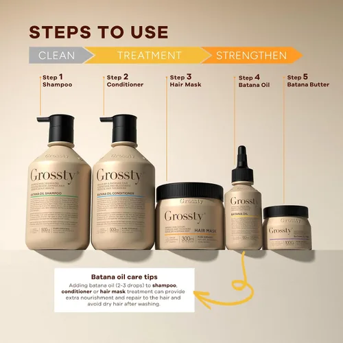 Miniatura 7 de Grossty Aceite de batana para el crecimiento del cabello, Dr. Sebi 100% puro crudo orgánico aceite de batana mantequilla tratamiento hidratante