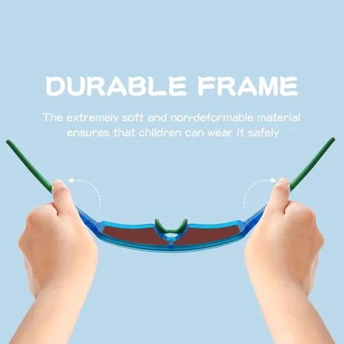 Miniatura 18 de MAXJULI Gafas de sol polarizadas para niños de 6 a 14 años, para deportes de béisbol al aire libre, ciclismo, protección UV400, 7705