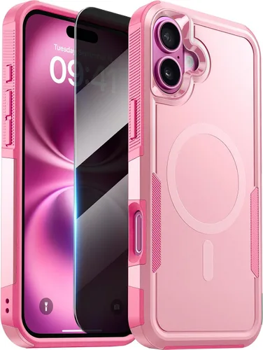 Miniatura 48 de Diaclara Funda diseñada para iPhone 12 Pro Max, [con protector de pantalla de privacidad] [antiespía] [protección contra caídas de grado militar]