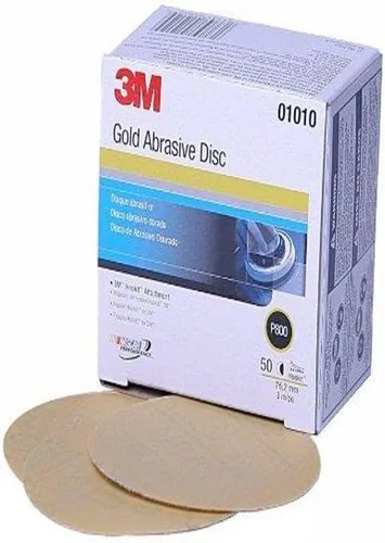 Miniatura 18 de 912 Hookit disco de arena P5A de 3" color oro de 3M, P400, 6, Dorado
