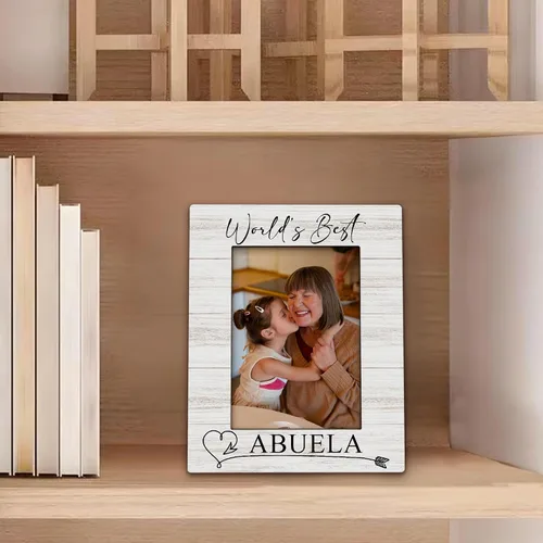 Miniatura 4 de Marco de fotos Abuela de 5 x 7 pulgadas, marco de fotos de regalo de Abuelas de Navidad, Día de la Madre, regalos de cumpleaños para Abuelas