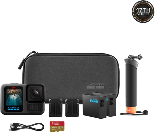 Miniatura 5 de GoPro Hero13 Black - Cámara de acción impermeable negra de 27 MP - Paquete de accesorios especiales Video Ultra HD 5.3K60 con empuñadura, 2