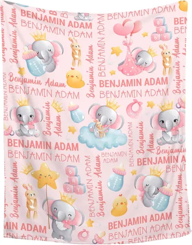 Miniatura 27 de Manta de bebé personalizada de Sandilya para niñas y niños, manta de bebé personalizada con dinosaurio, manta envolvente para niños pequeños, bebés