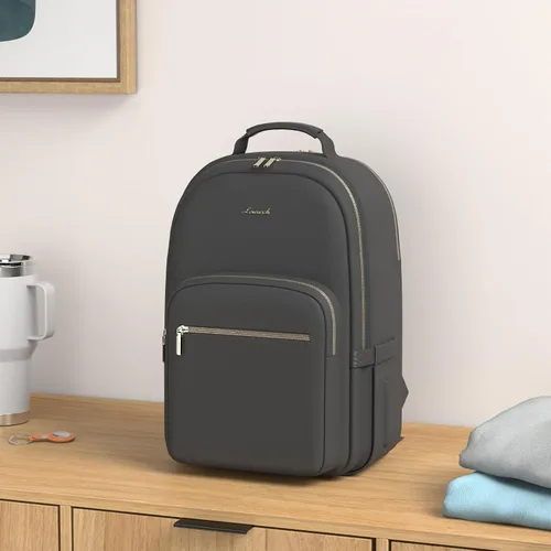 Miniatura 2 de LOVEVOOK - Mochila de 15.6 pulgadas para laptop, para mujer, bolsa de viaje linda para mujer, mochila de laptop profesional, bolsa de computadora