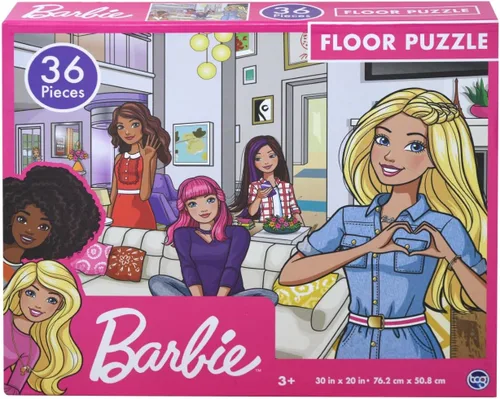 Barbie - Rompecabezas de Piso para Niños. Regalos Educativos para Niños y Niñas. Piezas Coloridas que Encajan Perfectamente. Gran Regalo Educativo
