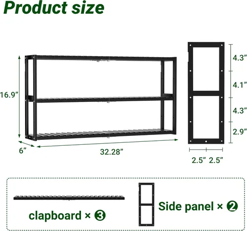Miniatura 2 de Organizador de baño extralargo, estantes de almacenamiento 100% de bambú, altura ajustable sobre el inodoro, estante flotante para pared y ducha, se
