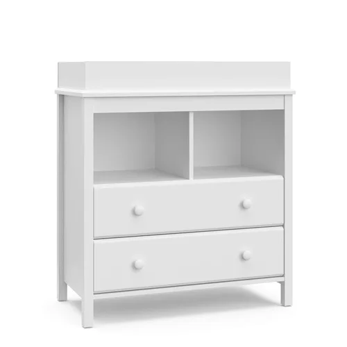 Miniatura 15 de Storkcraft - Cómoda de 6 cajones Alpine (Blanco) – Certificado GREENGUARD Gold, Cómoda blanca para dormitorio, Cajones de almacenamiento para niños