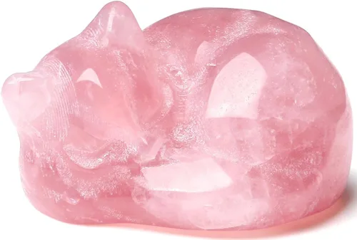 Miniatura 16 de QINJIEJIE Gato de Cristal de Obsidiana Negra de 2 Pulgadas, Piedras Preciosas de Gato Negro, Decoraciones de Estatua de Piedra Curativa, Lindas