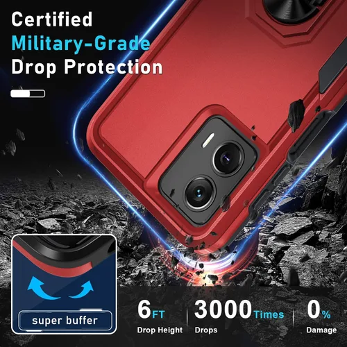 Miniatura 5 de Janmitta - Funda compatible con Moto G 5G 2023 con protector de pantalla, cubierta protectora de cuerpo completo resistente a prueba de golpes