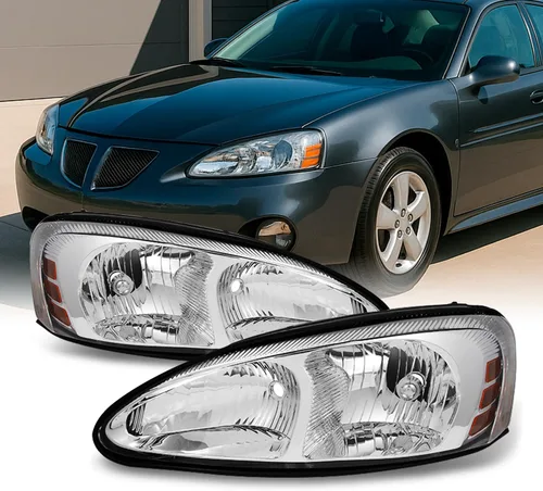 Miniatura 6 de AKKON - Para Pontiac Grand Prix Amber Black Bisel OE repuesto faros delanteros