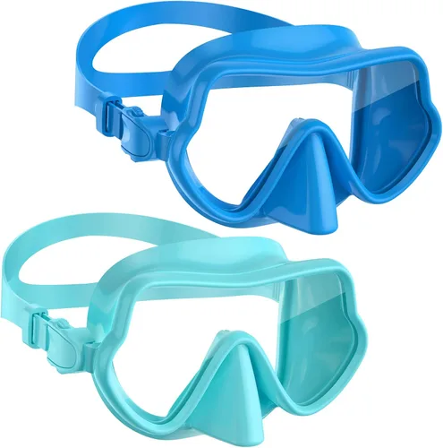 Miniatura 10 de W WSTOO Máscara de esnórquel antivaho antifugas, máscara de buceo panorámica, máscara de natación inastillable de vidrio templado, gafas de natación