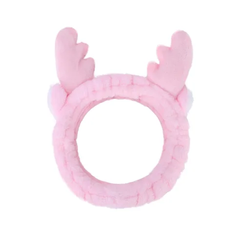 Miniatura 31 de Jowmoy Bonita diadema de orejas de conejo, diseño de ojo de rana, elástica para lavar la cara, para mujeres, maquillaje, ducha, spa. Q-Orejas