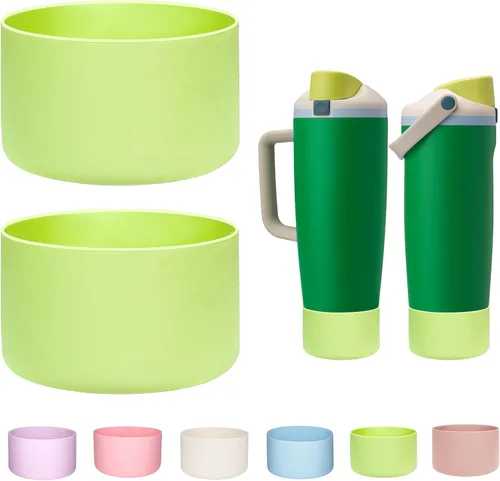 Miniatura 17 de WK IEASON 2PCS Protective Silicone Boots Compatible with Owala FreeSip Sway 30oz 40oz Bottles and 40oz Tumblers, Anti-Slip Bottom Cover Boot for