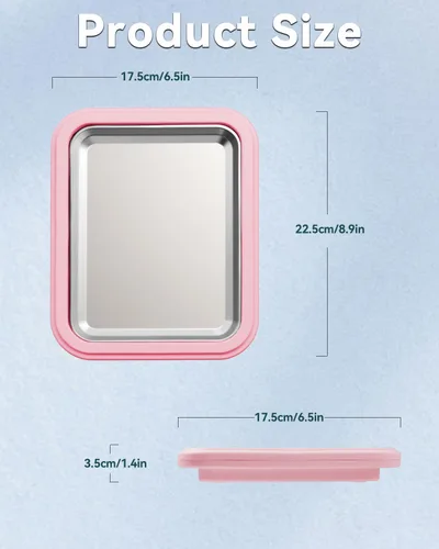 Miniatura 5 de Máquina de helados enrollada, placa manual de acero inoxidable para hacer rollos de helado con 2 raspadores, bandeja de postre congelado casera,