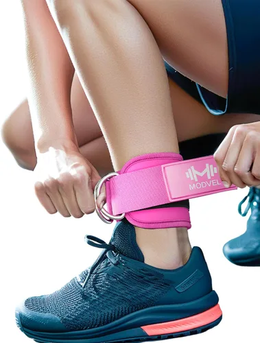 Miniatura 13 de Modvel Gym Ankle Strap for Cable Machines – Glute & Leg Kickback Ankle Straps for Gym Workouts – Adjustable, Padded Support for Strength Training
