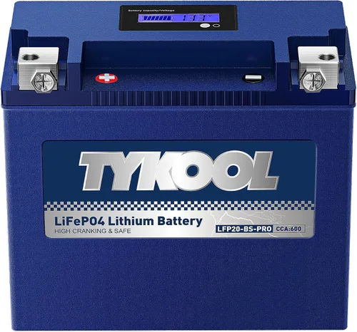 Miniatura 17 de TYKOOL YTX4L-BS-Pro Batería de litio de alto rendimiento para motocicleta, 180CCA 12.8V 3Ah LiFePO4, batería para deportes de motor, con BMS