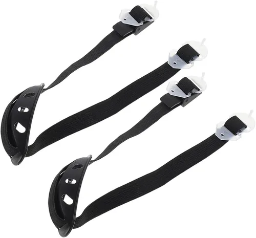 Tofficu 2 piezas de correa de barbilla para casco de seguridad, correa de repuesto para casco de construcción, color negro