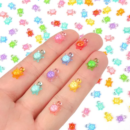 Miniatura 12 de 200 piezas de mini mariquita de resina decorativa, mini mariquita para manualidades, miniaturas de casa de muñecas, mini cosas de resina, animales