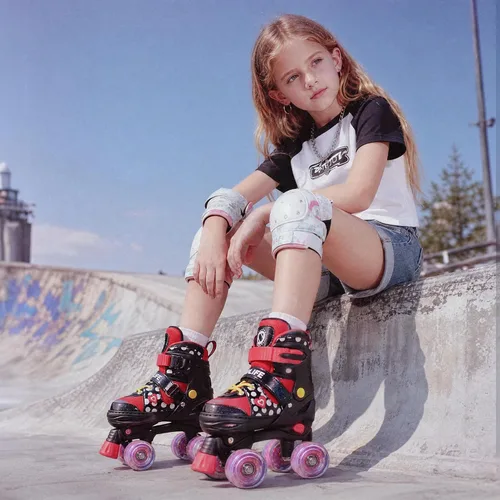 Miniatura 6 de SULIFEEL - Patines ajustables para niños para niños de 3-5, 5-8, 6-12 años con ruedas iluminadas ajustables de 4 tamaños, el mejor regalo para niños