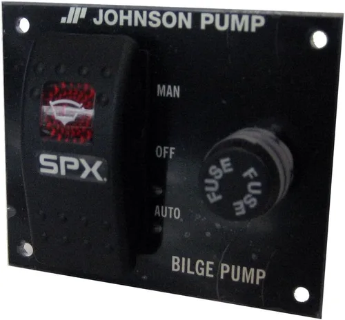 Johnson Pump s 82044 Interruptor de panel de 3 vías de 12 V con bomba de sentina