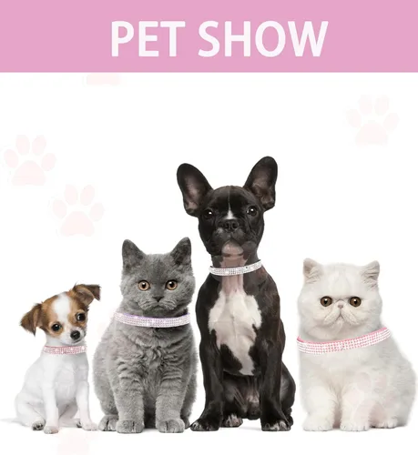 Miniatura 3 de Solmoony Breakaway - Collares de gato con campanilla, collar ajustable seguro para gatito, collares de gato para niñas y gatos con terciopelo suave