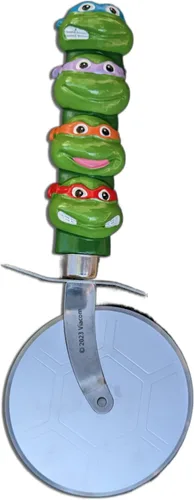 Miniatura 2 de Teenage Mutant Ninja Cortador de pizza de tortugas Cortador de pizza TMNT Cortador de rueda de pizza TMNT Suministros de fiesta de pizza TMNT