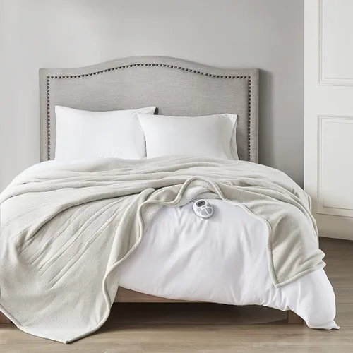 Miniatura 33 de Serta - Manta de vellón sherpa reversible, ultrasuave y tejida, manta térmica, manta eléctrica; cómoda, agradable y abriga y protege del frío