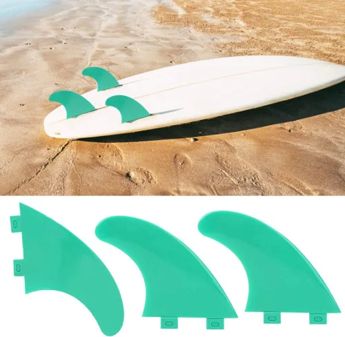 Miniatura 3 de Aletas de tabla de surf con parte superior suave, aletas de surf para tabla de surf, empujador de cola izquierdo, medio derecho, accesorio de surf