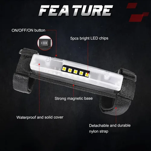 Miniatura 2 de OFFROADTOWN UTV - Luz interior universal para montaje en barra enrollable, luz LED, luz cúpula, luz enrollable para uso general, luz envolvente
