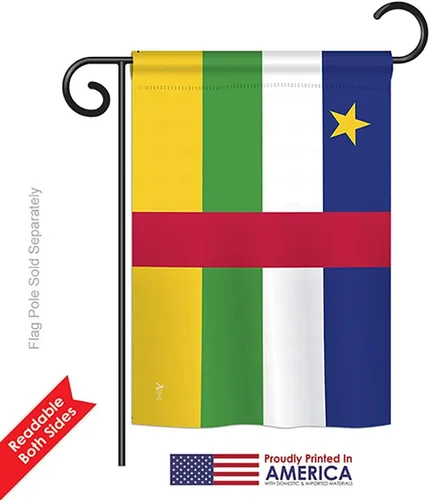 Miniatura 7 de Americana Home & Garden HG140049 Banderas de África Central de la Nacionalidad Mundial Impresiones Decorativas Casa Vertical 28" X 40" 13" 18.5