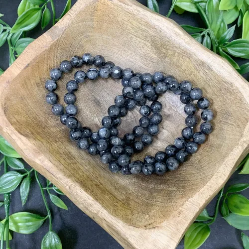 Miniatura 590 de Gem Avenue Handmade Round Bead Stretch Bracelet Unisex Natural Stone Beaded Jewelry for Men & Women, Elastic Wristband for Daily Wear