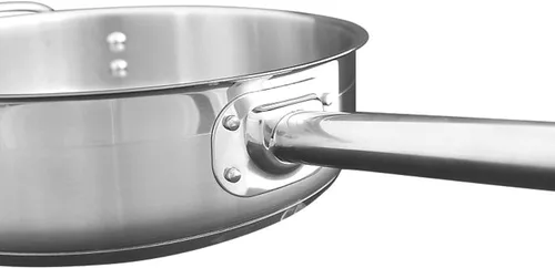 Miniatura 5 de TrueCraftware - Sartén de acero inoxidable de 3 cuartos de galón con tapa y mango hueco soldado- Utensilios de cocina para cocinero, sartén
