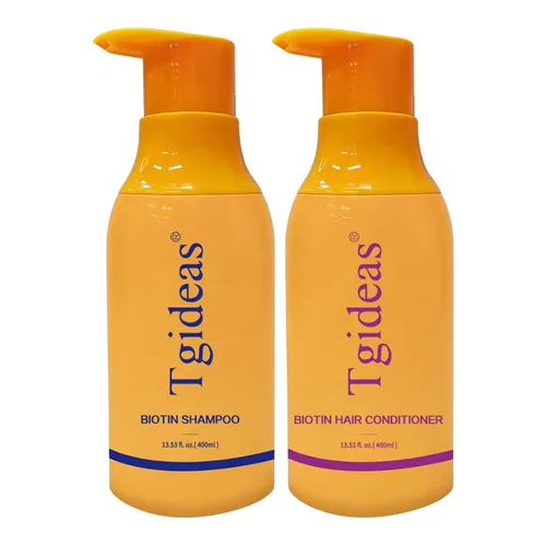 Tgideas Juego de champú y acondicionador de biotina antiadelgazamiento para cabello adelgazante para mujeres y hombres, champú para fortalecer y