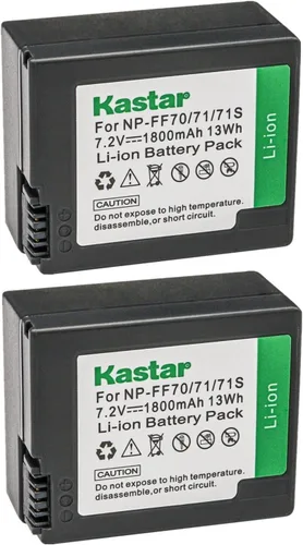 Miniatura 4 de Kastar Batería NP-FF70 de repuesto para Sony DCR-IP45, DCR-IP45E, DCR-IP5, DCR-IP55, DCR-IP55E, DCR-IP5E, DCR-IP7, DCR-IP7BT, DCR-IP7E, DCR-HC1000