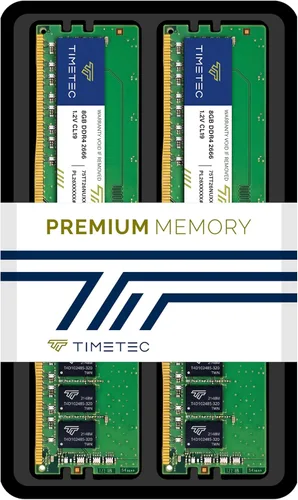 Miniatura 8 de Timetec 16GB KIT(2x8GB) DDR4 2666MHz PC4-21300 sin búfer, no ECC 1.2V CL19 1Rx8 rango único 288 pines UDIMM módulo de memoria RAM de actualización
