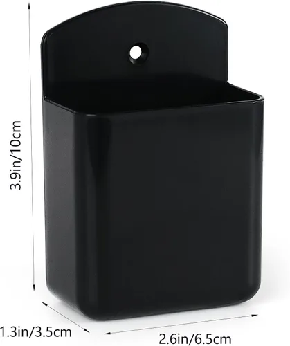 Miniatura 2 de Soporte de pared para control remoto, 2 piezas, soporte para controlador de TV, soporte remoto autoadhesivo, soporte para bolígrafo de pared, Negro