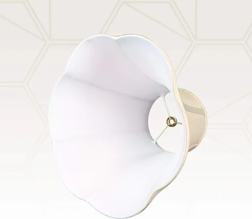 Miniatura 4 de Royal Designs, Inc. BSO-703-10BG - Pantalla de campana festoneada inferior, 5 x 10 x 8.25, beige