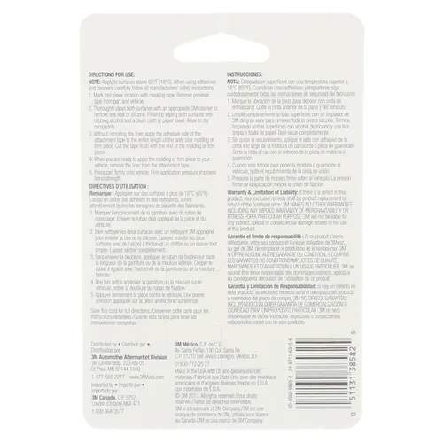 Miniatura 4 de Cinta de fijación exterior 3M (38582) de 0.25 in x 5 ft