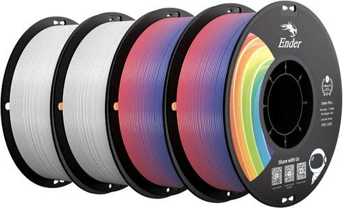 Miniatura 16 de Creality Filamento PLA+ Negro 1.75mm, filamento para impresora 3D de alta resistencia y sin enredos, embalaje al vacío, filamento para impresión 3D
