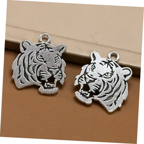 Miniatura 8 de EXCEART Juego de 30 llaveros de acero inoxidable para regalo, aretes retro, para oficina en casa, regalo de negocios, llavero de animal, colgante