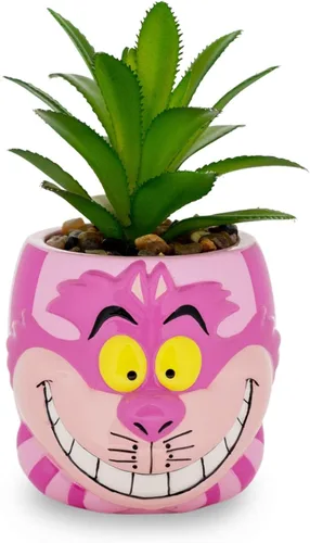 Miniatura 8 de Silver Buffalo Disney Beauty and The Beast Chip - Mini maceta de cerámica de 3 pulgadas con suculentas artificiales, maceta pequeña, plantas