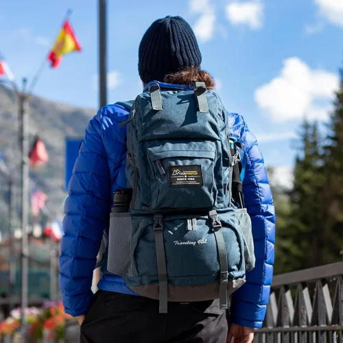 Miniatura 7 de Mochila de senderismo de 40 L de Mountaintop, mochila ligera de viaje para hombres y mujeres, mochila para acampar al aire libre y hacer senderismo