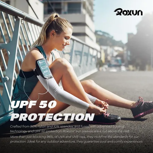 Miniatura 5 de Mangas de brazo, compresión deportiva de protección solar UV refrescante para hombresmujeres