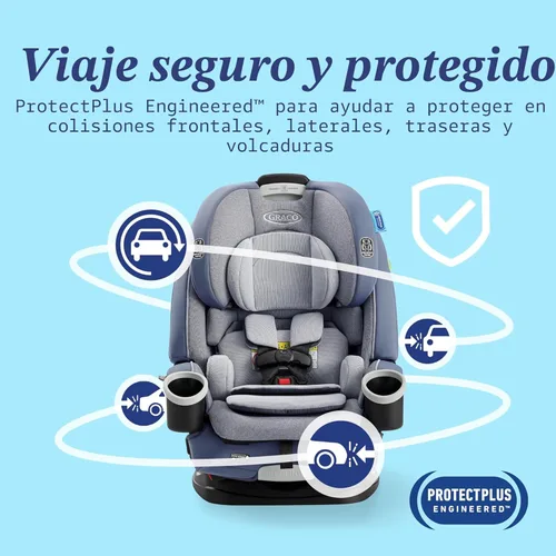 Miniatura 5 de Graco 4Ever DLX 4 en 1, 10 años de uso Asiento de automóvil del bebé al niño pequeño, Maddox, Incluye opciones de asiento orientado hacia atrás