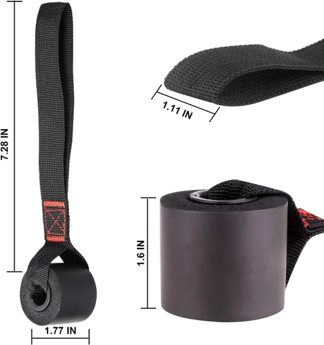 Miniatura 8 de Anclaje de puerta resistente para bandas de ejercicio, sistema de anclaje de jamba de puerta seguro, sin daños, tamaño más grande