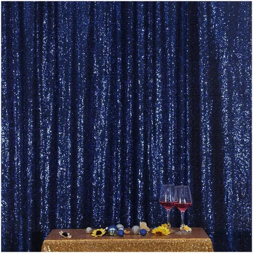 Miniatura 56 de Poise3EHome Cortina de Fondo de Lentejuelas Azul Bebé, Cortina de Fondo de Fotografía de Lentejuelas de 8 pies x 10 pies para Decoración de Fiestas
